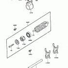 454 LTD (EN450-A3) Валы и вилки переключения передач