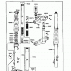 KLR250 (KL250-D4) Передняя вилка