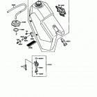 KX125 (KX125-G1) Топливный бак