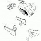 KLR250 (KL250-D4) Наклейки предупреждения