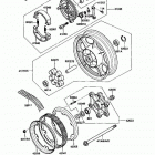 454 LTD (EN450-A3) Заднее колесо и цепь