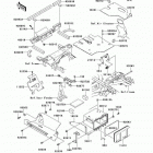 Prairie 360 4X4 (KVF360-A1) Рама ,крепежные детали
