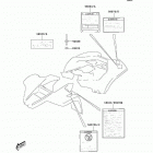 KFX80 (KSF80-A1) Наклейки предупреждения