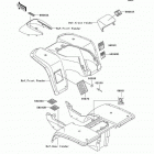 Bayou 300 (KLF300-B16) Наклейки предупреждения