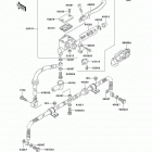 Bayou 300 (KLF300-B16) Главный тормозной цилиндр,передний