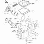 Bayou 250 (KLF250-A2) Воздухозаборник