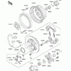 Bayou 250 (KLF250-A2) Задняя ступица колеса