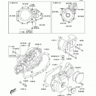 KFX400 (KSF400-A2) Крышки двигателя
