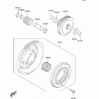 KFX400 (KSF400-A2) Муфта стартера