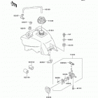 KFX 250 Mojave (KSF250-A17) Топливный бак