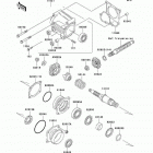 Bayou 250 (KLF250-A2) Передняя коническая зубчатая передача