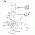 KFX 250 Mojave (KSF250-A17) Цилиндр и поршни