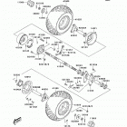 KFX50 (KSF50-A2) Задняя ступица колеса