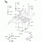 KFX 250 Mojave (KSF250-A17) Заднее крыло