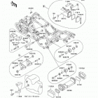 KFX 250 Mojave (KSF250-A17) Рама ,крепежные детали
