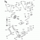 Prairie 650 4X4 (KVF650-A2) Масляный и водяной насос. фильтр масленый