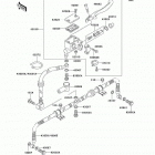 KFX 250 Mojave (KSF250-A17) Главный тормозной цилиндр,передний