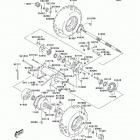 KFX80 (KSF80-A1) Задняя ступица колеса