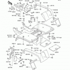 Bayou 300 (KLF300-B16) Заднее крыло