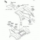 CANADA ONLY (KLF300-C15) Наклейки предупреждения