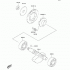KFX400 (KSF400-A2) Балансирный вал