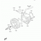 KFX50 (KSF50-A2) Головка цилиндра