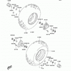 KFX80 (KSF80-A1) Переднее колесо