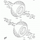 KFX50 (KSF50-A2) Переднее колесо