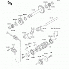 CANADA ONLY (KLF300-C15) Валы и вилки переключения передач