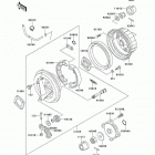 CANADA ONLY (KLF300-C15) Задняя ступица колеса