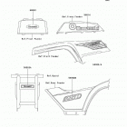 Bayou 250 (KLF250-A1) Decals(red)(klf250-a1)