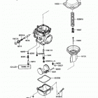 Concours (ZG1000-A2) Карбюратор в разборе