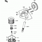 LTD (KZ305-B2) Масляный и водяной насос. фильтр масленый