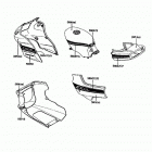 EX500 (EX500-A2) Decals(white)(ex500-a2)