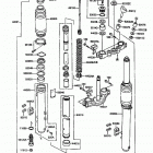 KX500 (KX500-D1) Передняя вилка