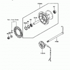 KDX200 (KDX200-C2) Переднее колесо