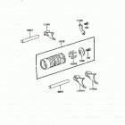 KX60 (KX60-B3) Валы и вилки переключения передач