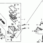 FURY VT1300CX Главный тормозной цилиндр - передний