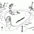SHADOW PHANTOM VT750C2B Топливный бак