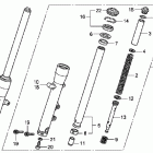 SHADOW RS VT750RS Передняя вилка