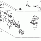 ST1300A Right front brake caliper ('08-)