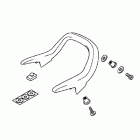 GOLD WING  GL1800 Rear spoiler accent (chrome)