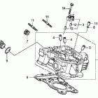 FURY VT1300CX Задняя головка цилиндров