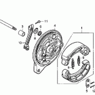 SHADOW PHANTOM VT750C2B Задний тормоз