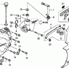FURY VT1300CX Крышка картера левая