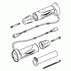 GOLD WING  GL1800 Heated grip (chrome w / gl logo)