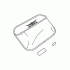 GOLD WING  GL1800 Saddlebag lid organizer (w / gl logo)