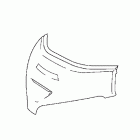 GOLD WING  GL1800 Windshield garnish (chrome)