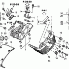 SABRE VT1300CS Крышка головки переднего цилиндра
