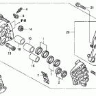 GOLD WING  GL1800 Right front brake caliper (abs)